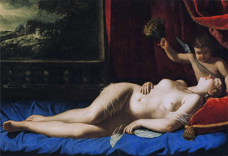 Artemisia  Gentileschi Sleeping Venus